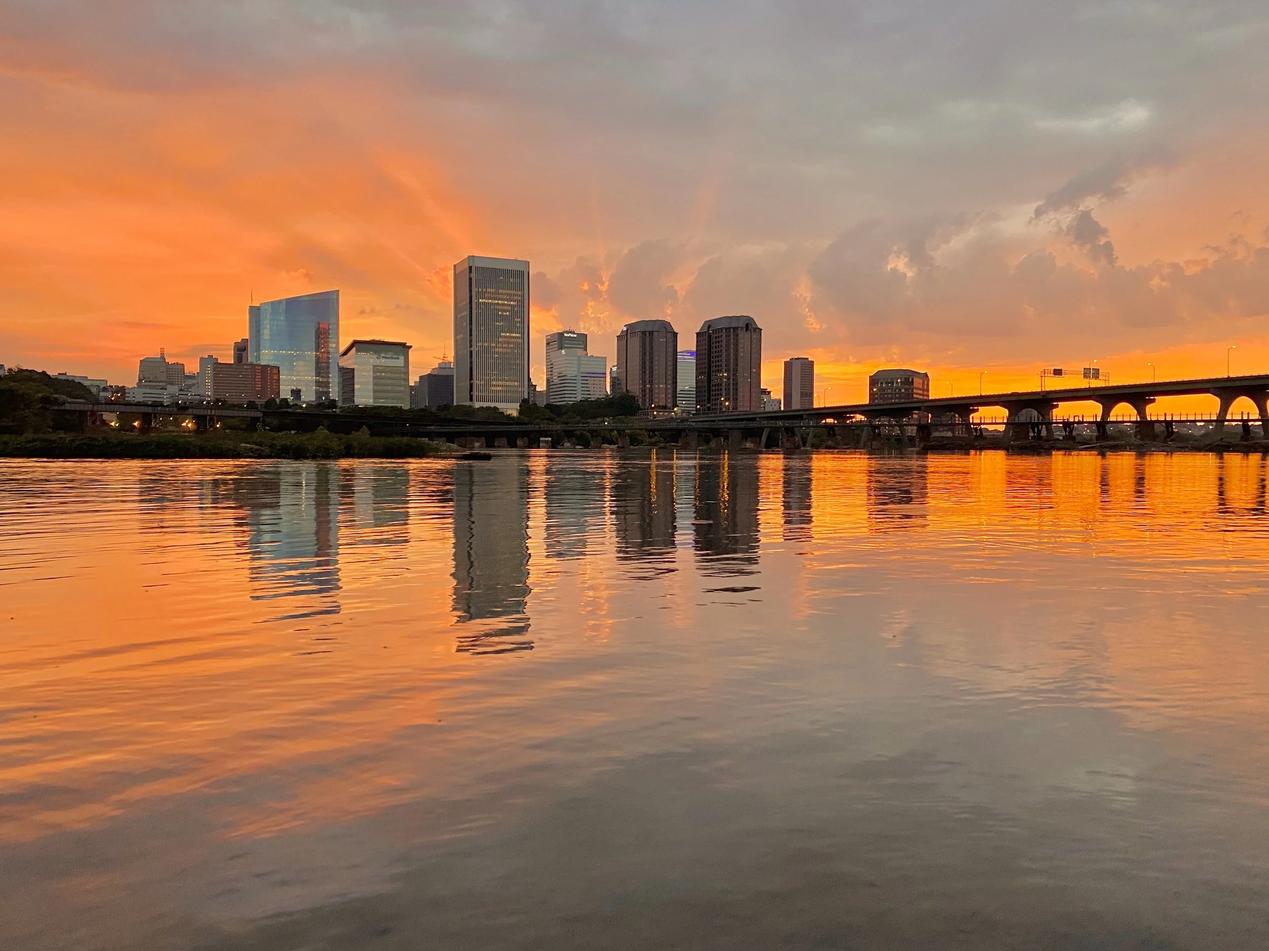 Richmond VA Skyline at Sunset